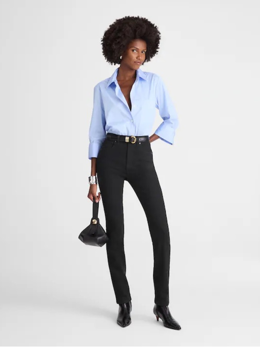 Madewell The Pencil Jean in Super Stretch Denim
